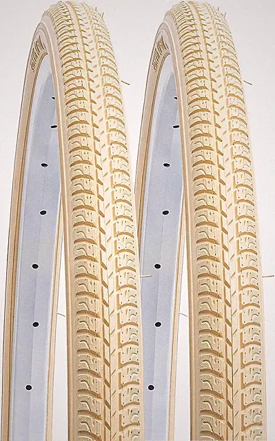 2-PCS 26X1 3/8 (37-590) Bike Tires Compatible with Road Bike 26 X 1 3/8 26X1 3-8