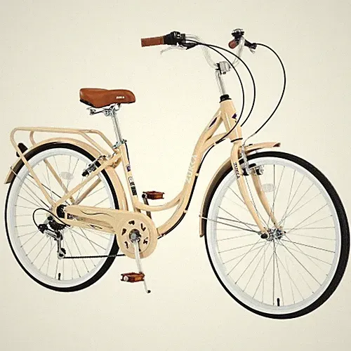 26 Inch Ladies Bicycle 7 Speed Steel Frame Multiple Colors Daily Commute Ride