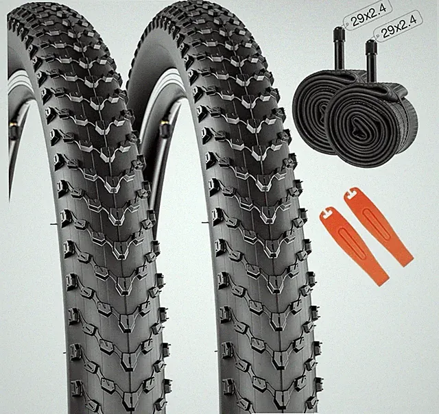 29x2.4 Tire Set Bicycle Tires Mountain Bike Mtb Tubes Clincher 29”