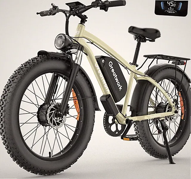 5000W DUAL MOTOR Electric Bike for Adults 26" Fat Tire 52V 45MPH Off-Road Ebikes
