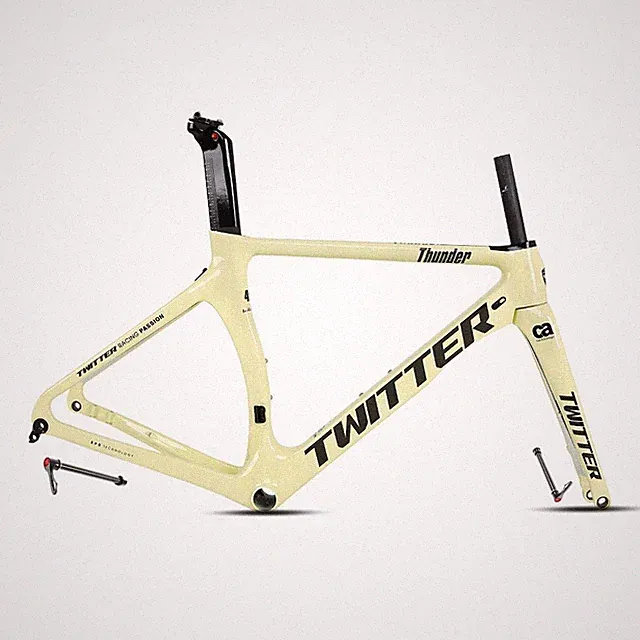 700C Disc Brake Carbon Fiber Road Bike Frameset Internal Routing Bicycles Frame