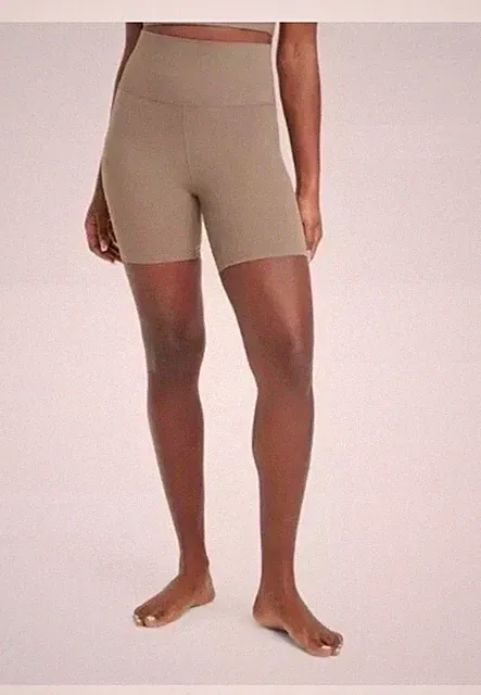 All In Motion Women's Bike Shorts Taupe Everyday Soft Ultra High-Rise XS