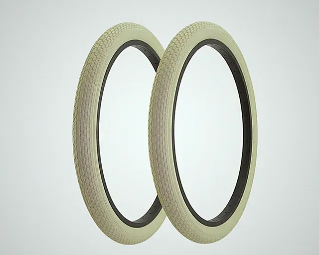 ALTA Bicycle Tires 24"x 2.125" All Cream AL-1120 1 Pair (2PCS)