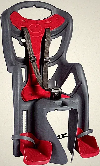 Bellelli Pepe Child Bike Seat - Comfortable, Safe, Adjustable, Made in Italy
