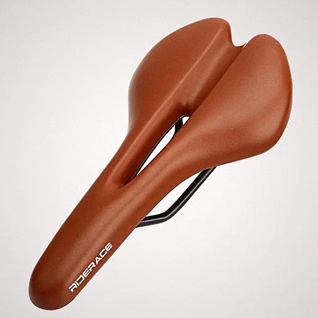 Bicycle Saddle Hollow Cycling Seat For Men Women Soft PU Leather Comfor