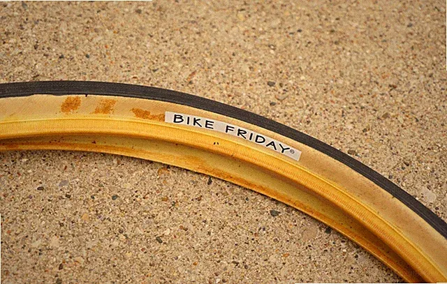 Bike Friday Primo Comet Tire 20 x 1 1/8 451 Recumbent PR1MO Tan Gumwall Vintage