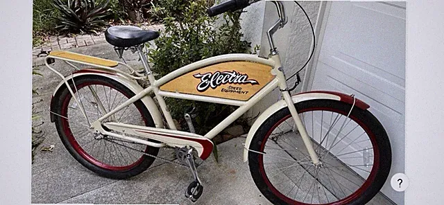 Brand New Electra Courier-A3 ME Men's Cruiser Bike 26in Khaki/Red MPN 144151