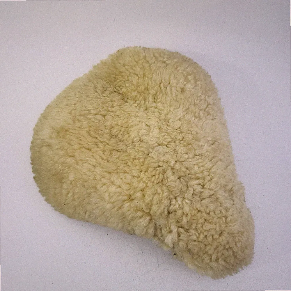 Cannondale Sheepskin Seat Cover Beige Padded Bicycle Saddle Comfort Made USA A41