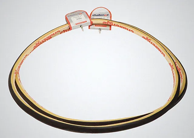 Challenge Criterium 320 Tubular Tires 700x22c PAIR Black/Tan 320 TPI NEW NOS