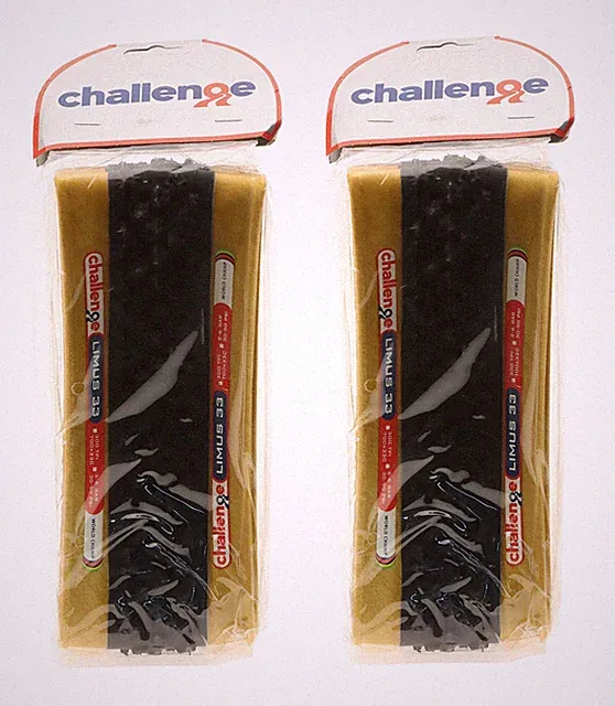 Challenge Limus Clincher Tires 700 x 33c PAIR Black/Brown Cyclocross NEW NOS