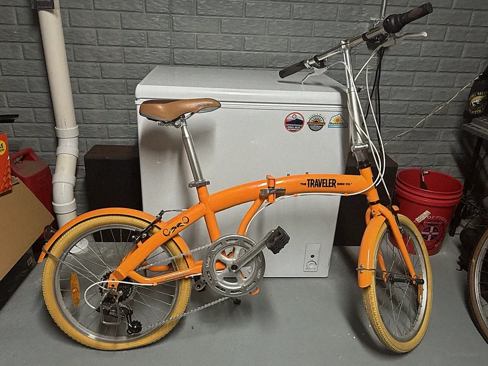 Citizen - MIAMI Orange Beige Folding Bike 20" Wheels Compact Bicycle