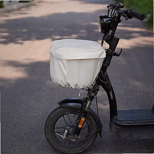 Electric Bicycle Basket Sun Protect Cover Electric Bike Basket Waterproof Cover.