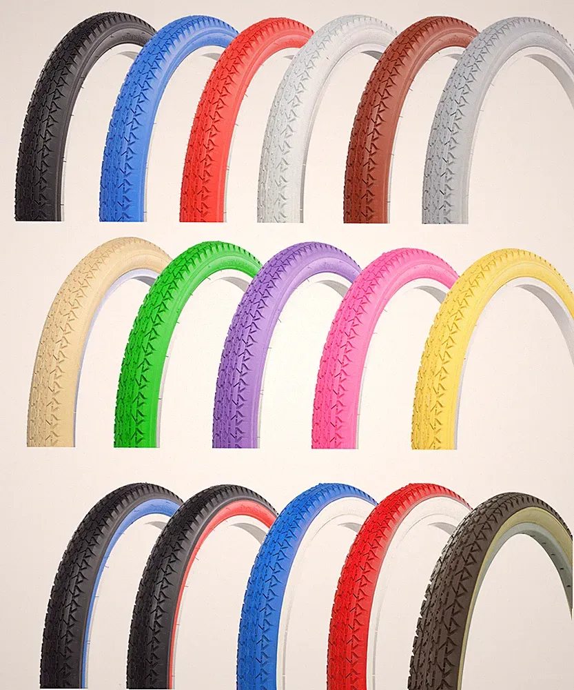 ENIX Bicycle 26" x 2.125" Bike Tire Beach Cruiser Diamond Style Brick Tire
