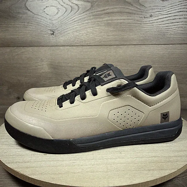 Fox Union Flat MTB Shoes Lace Up Beige Brown Black Mens Size 11