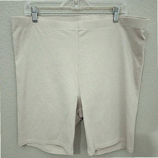 H&M Basic Women's Beige Cotton Jersey Bike Shorts