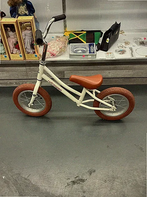 Kid Retrospec bike, used, white and brown