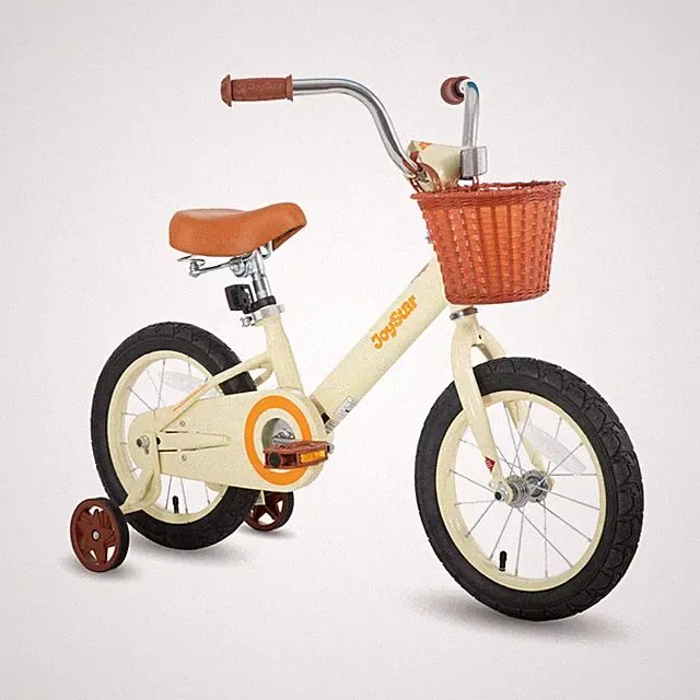 Kids Bike 12 Inch Training Wheels Basket Toddler Beige JOYSTAR 261211 2-4 Bikes