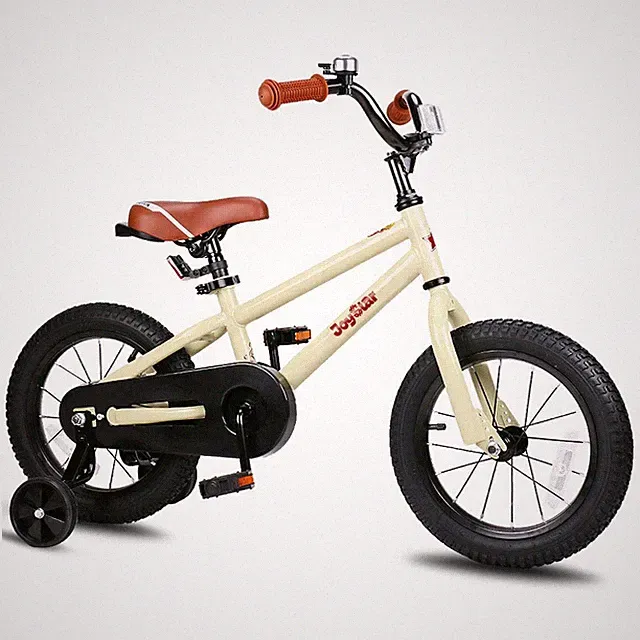 Kids Bike 16 Inch Training Wheels BMX Style Toddler Beige JOYSTAR Led Years Boys