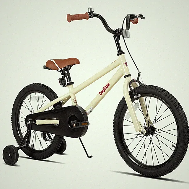Kids Bike 20 Inch BMX Style Training Wheels Handbrake Ivory JOYSTAR 7-10 Girls
