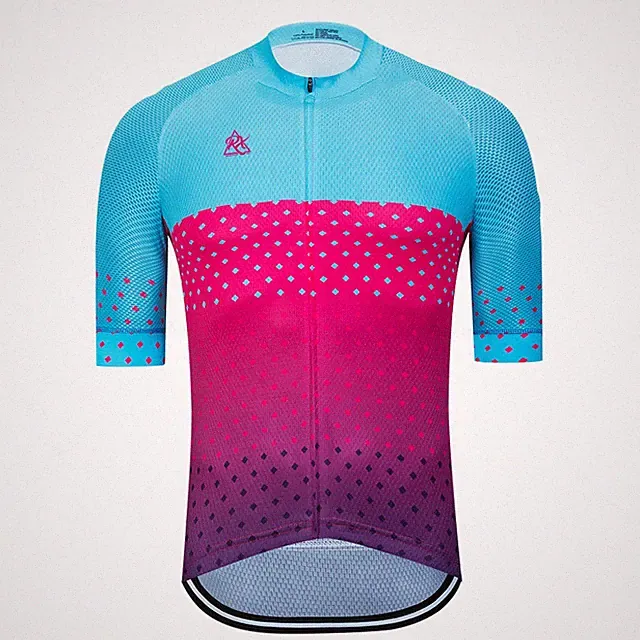 Men's Cycling Jersey Short Sleeve Summer Ropa Ciclismo Quick-Dry Breathable USA