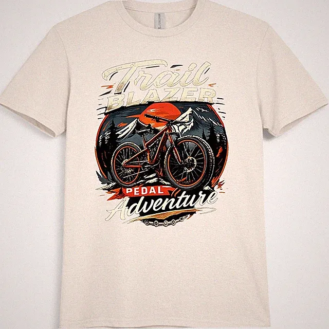 Mountain Bike MTB T Shirt Downhill Freeride Bike Park Cycling Graphic Tee