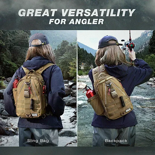 Multi-Functional Fishing Backpack with Adjustable Straps - Ideal for Anglers