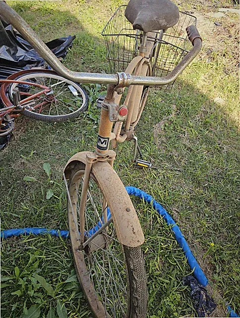 Murray Vintage Cruiser Bike 26" Beige Steel Frame Coaster Brake with Basket