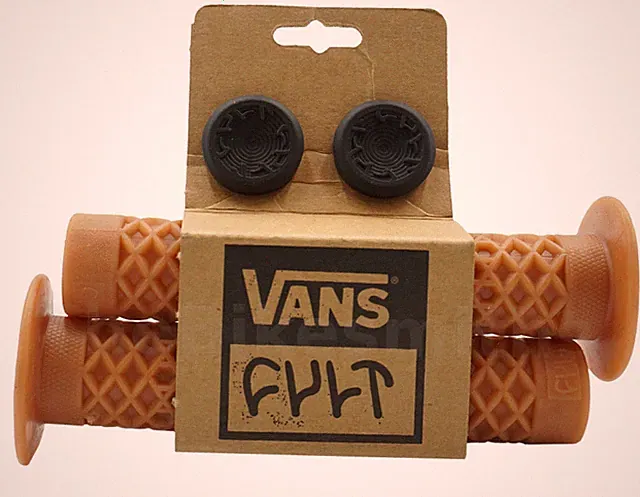 ODI Vans x Cult Flange BMX Grips Soft Waffle Design Long 150mm Length BMX Bike