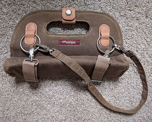 Po Campo bike bag canvas stroller handlebar urban chic Streeterville commuter