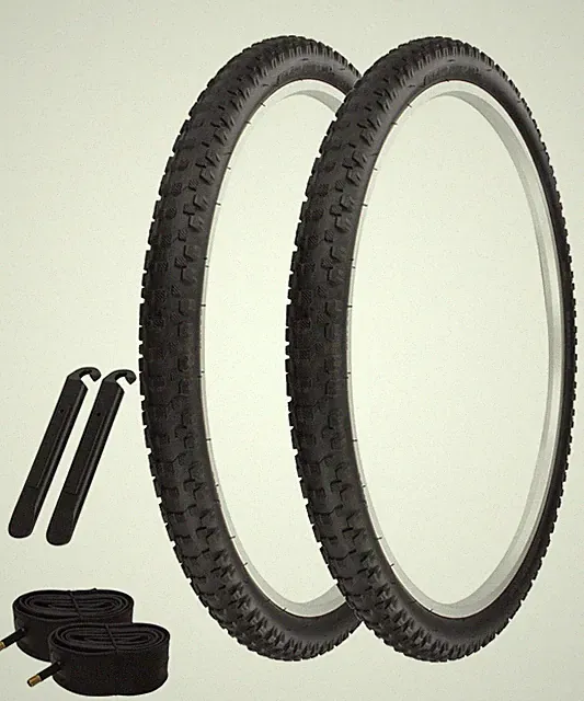 PRO+ Bicycle Tire 29" x 2.10" Black (2) 29" Tires & Tubes P-1255D Bike Lever MTB
