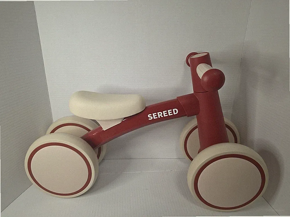 SEREED Baby Balance Bike Red & Beige 12-24 Month Toddler Balance