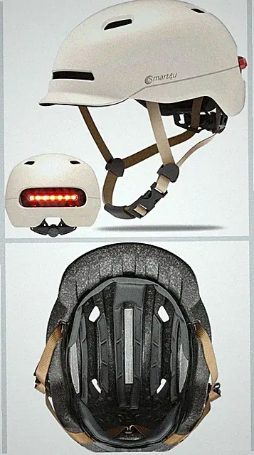 Smart4u SH50U Smart Bike Helmet w/ Light Bicycle Helmet w/ Rear Light 57-61cm