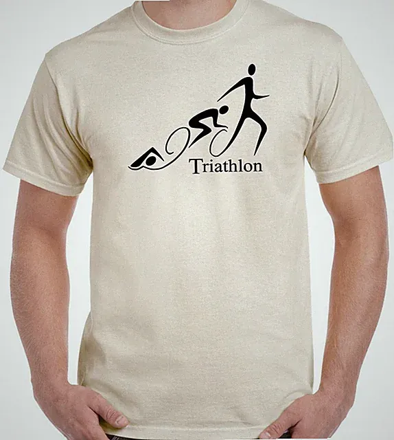 Triathlon T-Shirt Mens Cycling Running Swimming Sport Bike Kit Curly