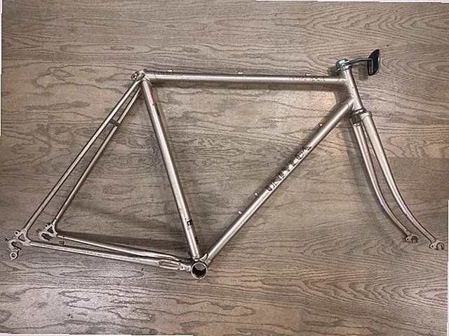Univega Nuovo Sport Steel Road Bike Frameset 1985 Japan 54cm Bill Lawee Design
