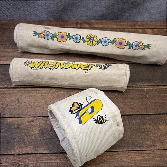 Vintage Dyno Wildflower BMX Pad Set Girls Handlebar Frame Stem Bike 80s 90s