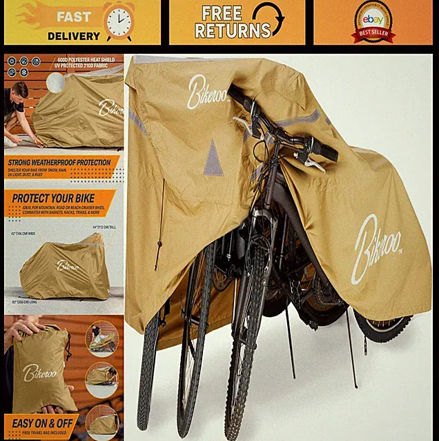 Waterproof Bike Cover for Transport - XXL Rain Tent for 3 Mountain, Cruiser & Ro