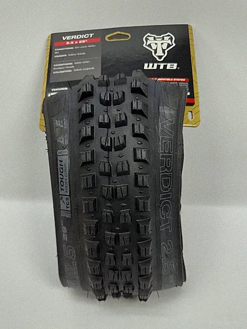 WTB Verdict 29 x 2.5" Tubeless Mountain Bike Tire Enduro Tough High Grip 60 TPI